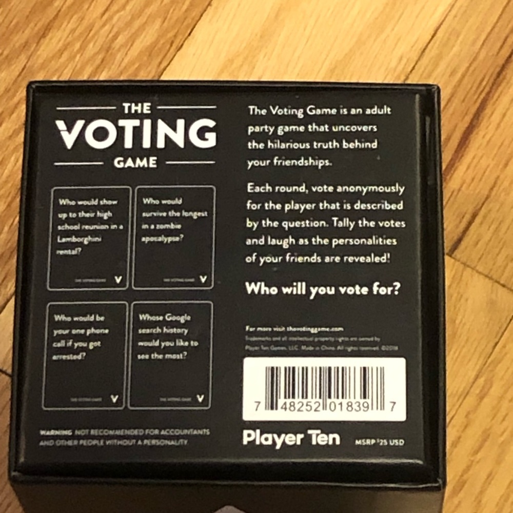 THE VOTING GAME - Picture 2 of 3